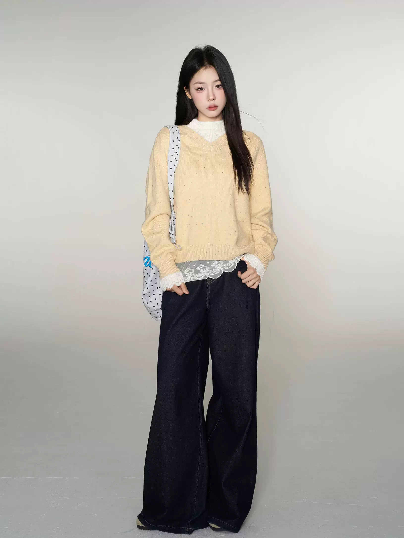 Wildberry イエロー プルオーバーニット