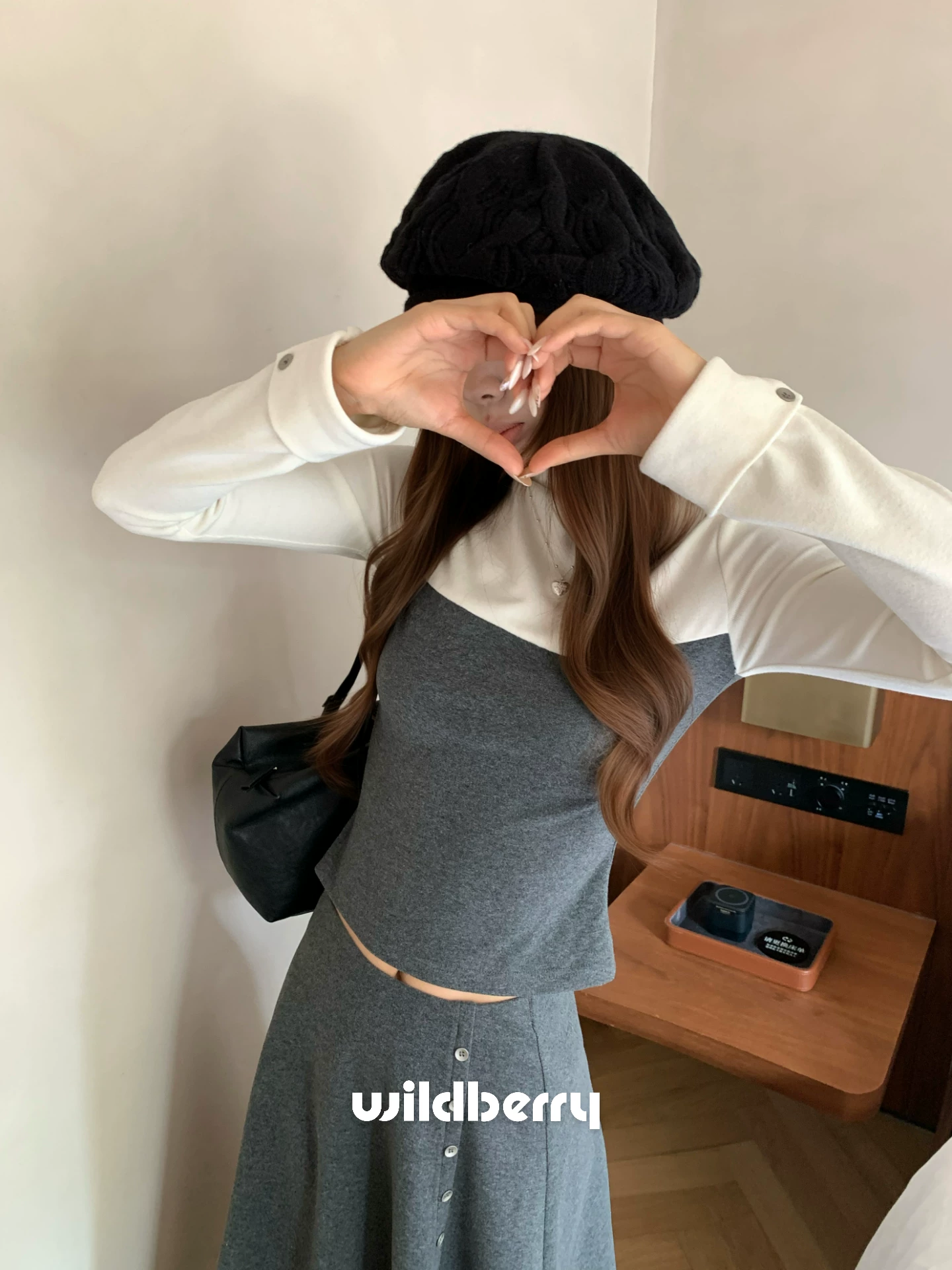 Wildberry レイヤード風Tシャツ＆スカート