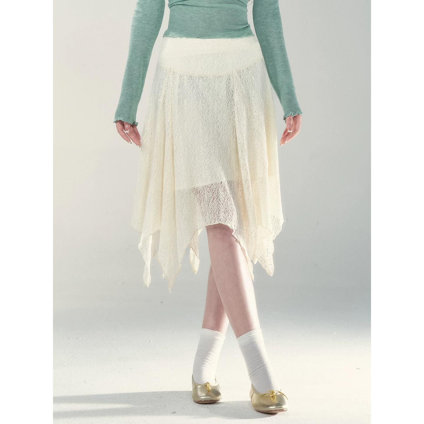 Wildberry アシンメトリー Aラインミニスカート