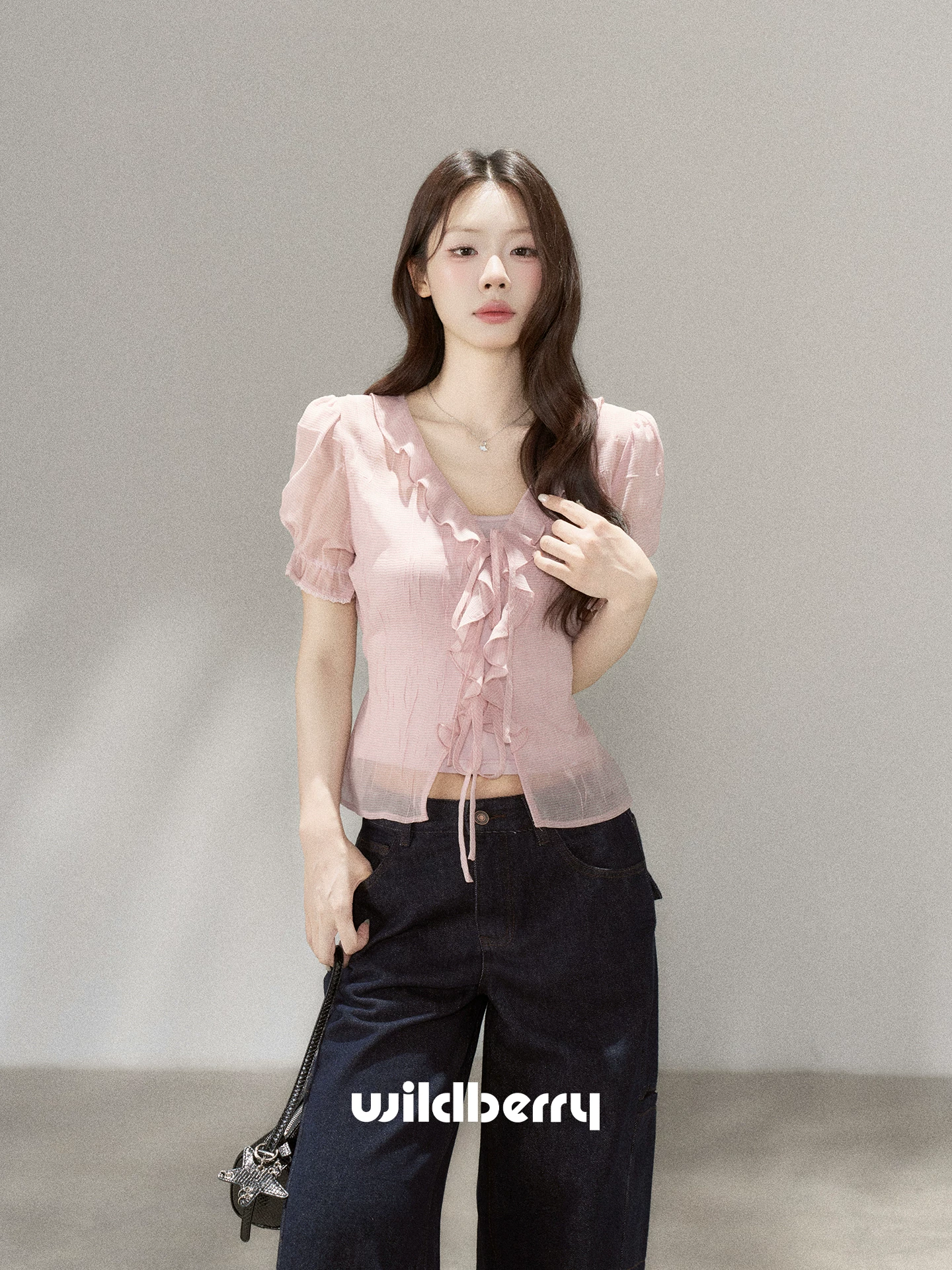 Wildberry ピンク 半袖シャツ