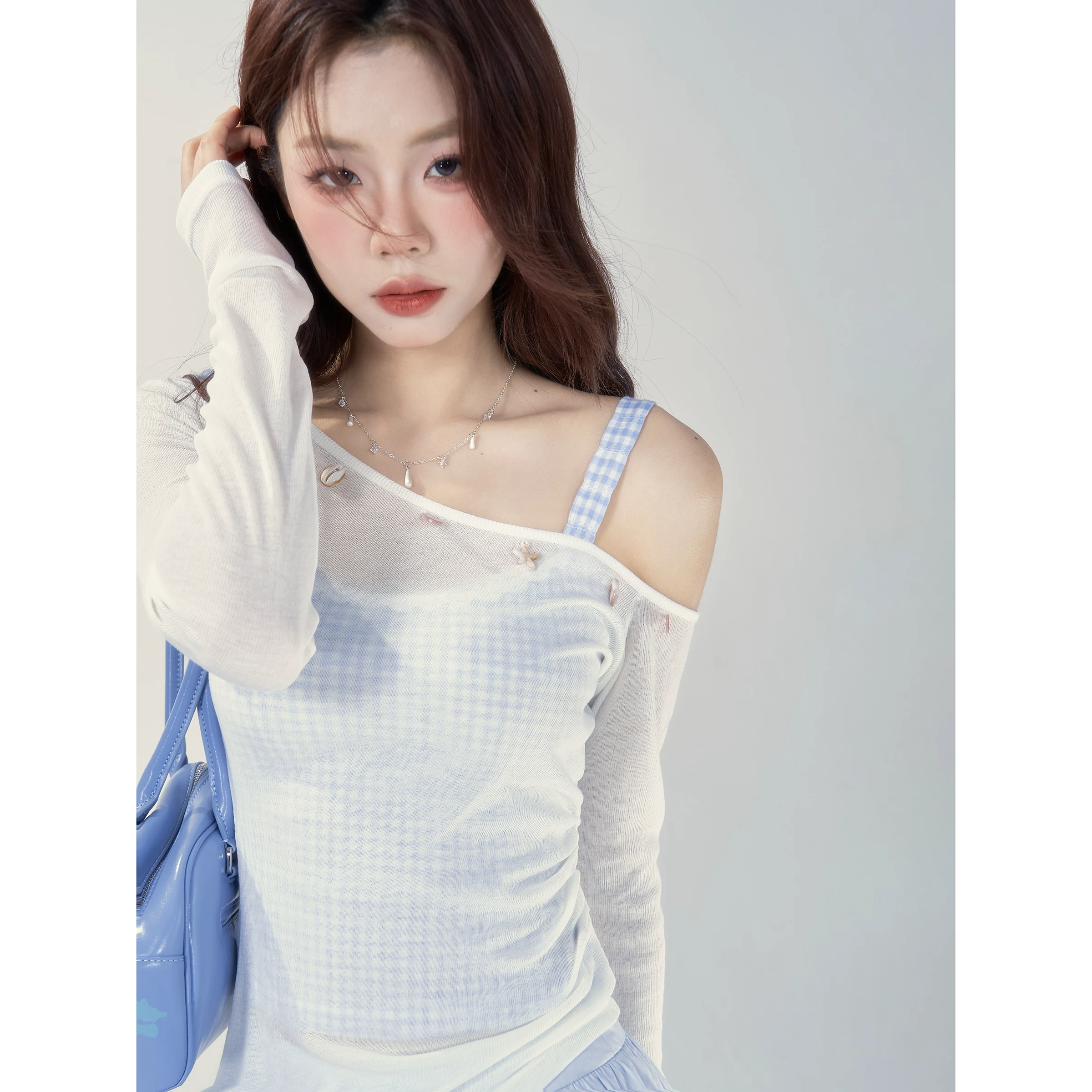 Wildberry ワンショルダー 長袖Tシャツ
