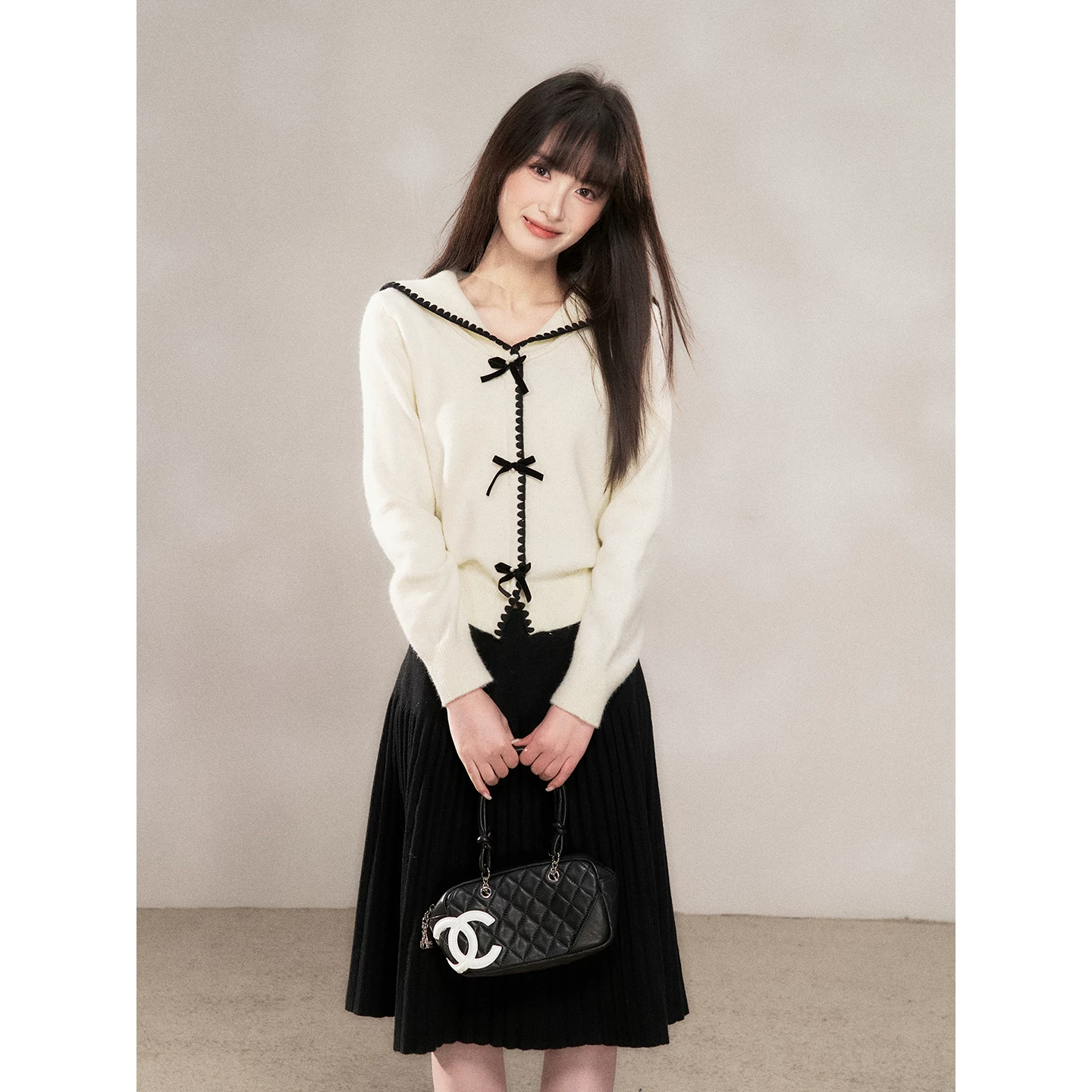 Wildberry リボンデザイン ニット