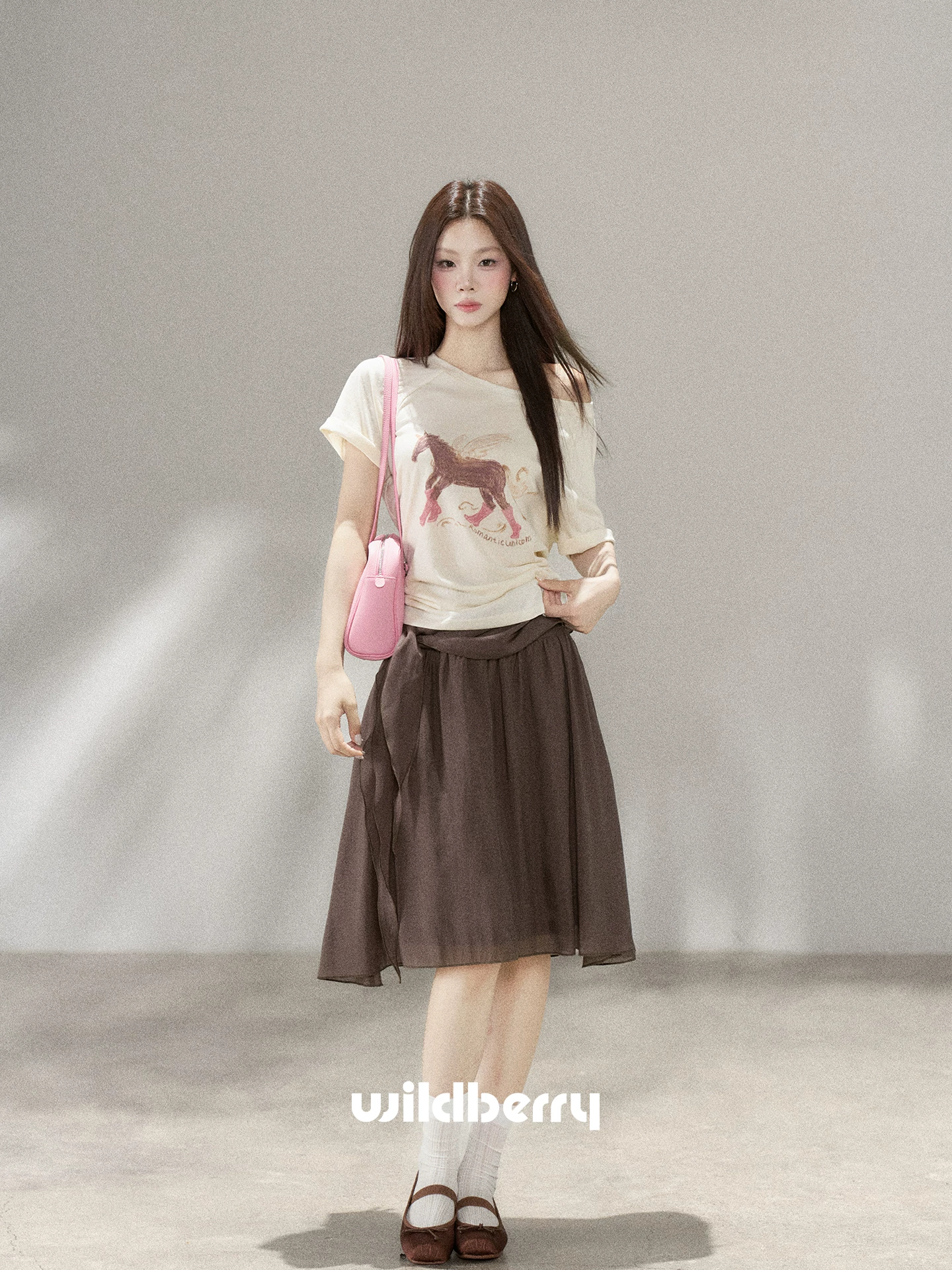 Wildberry レトロ Aラインミニスカート