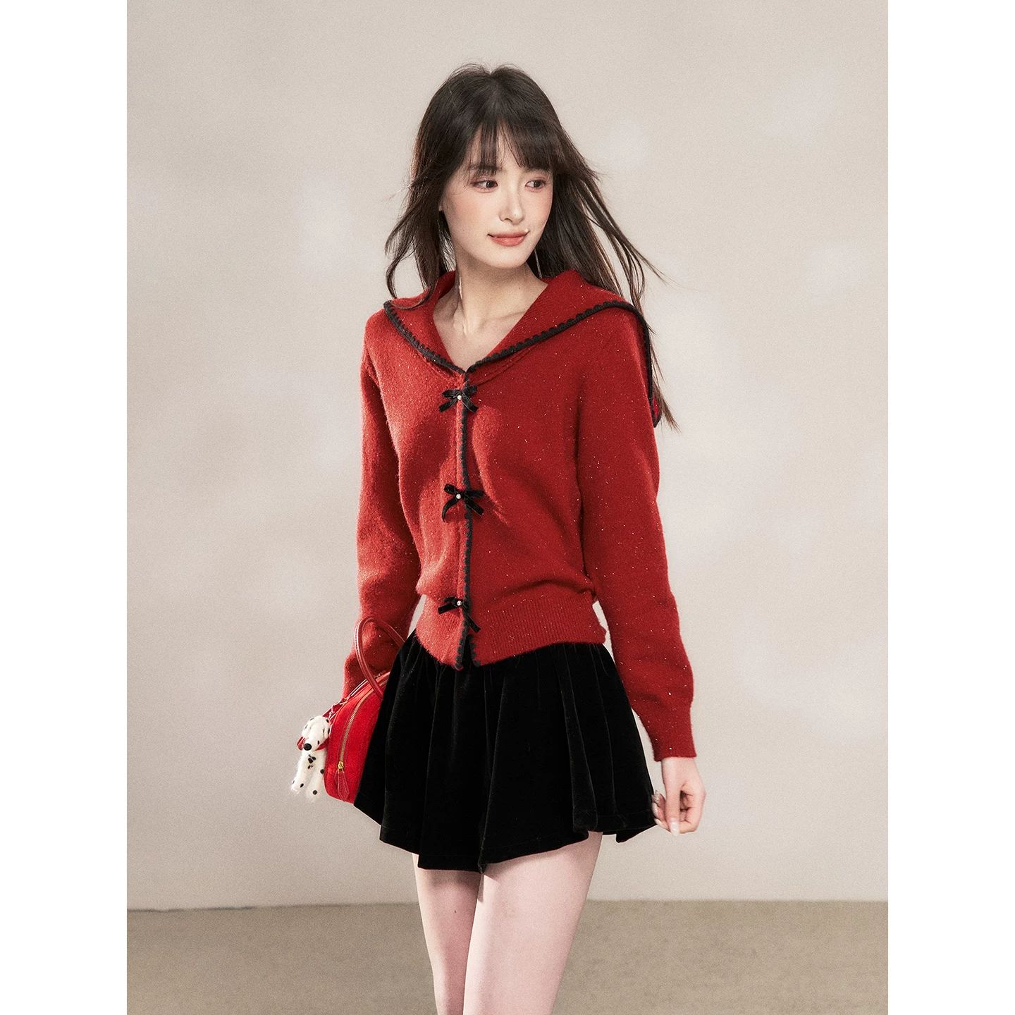 Wildberry リボンデザイン ニット