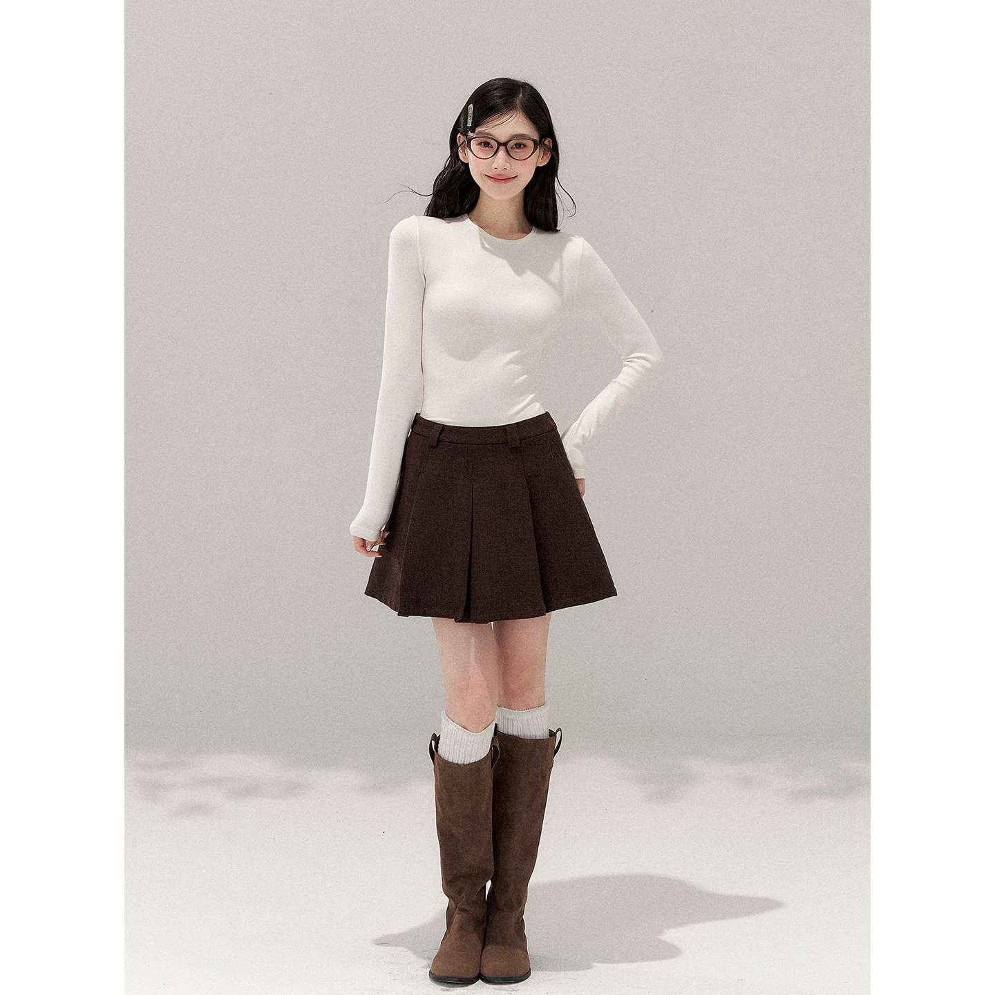 Wildberry Aライン プリーツミニスカート