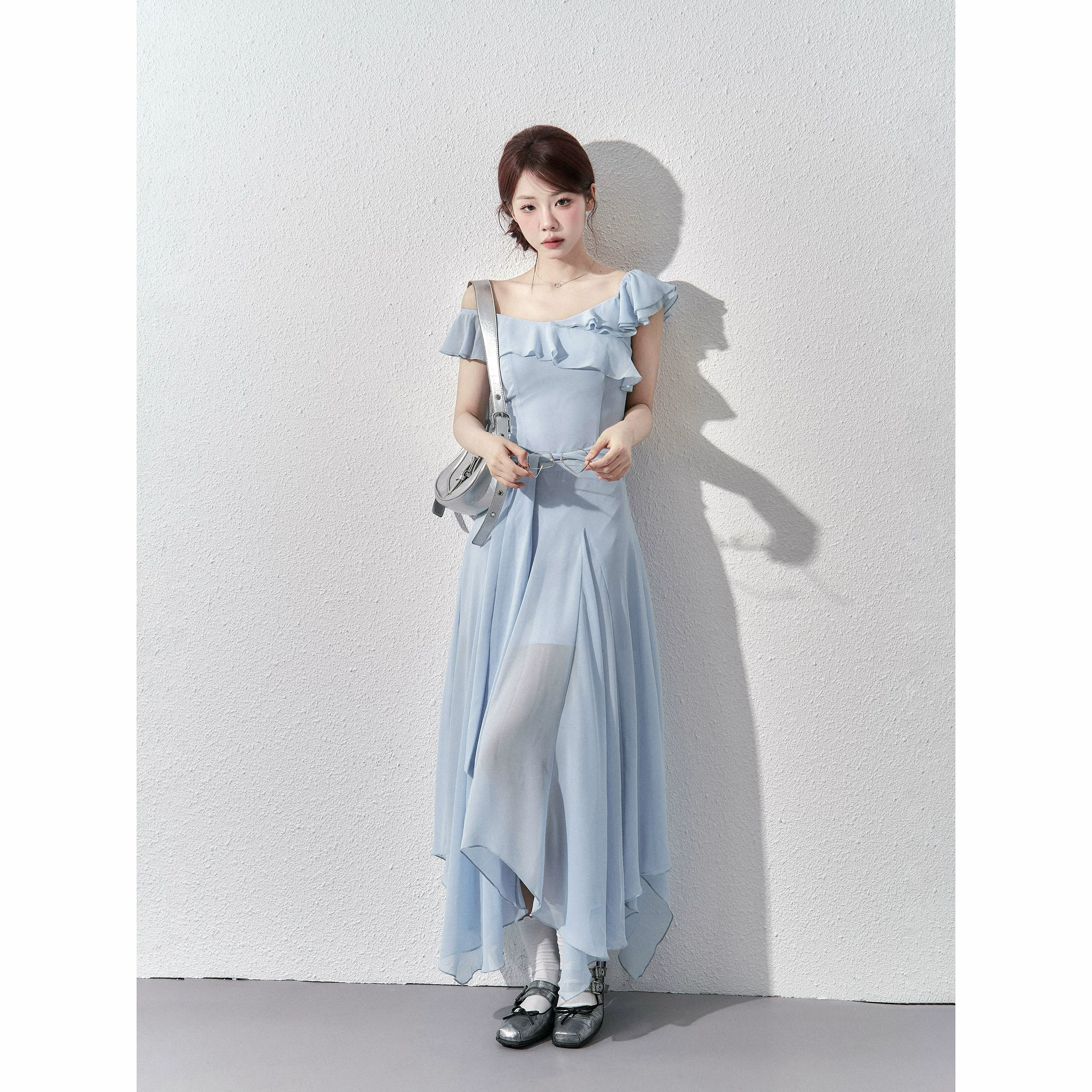 Wildberry オフショルダー ロングワンピース