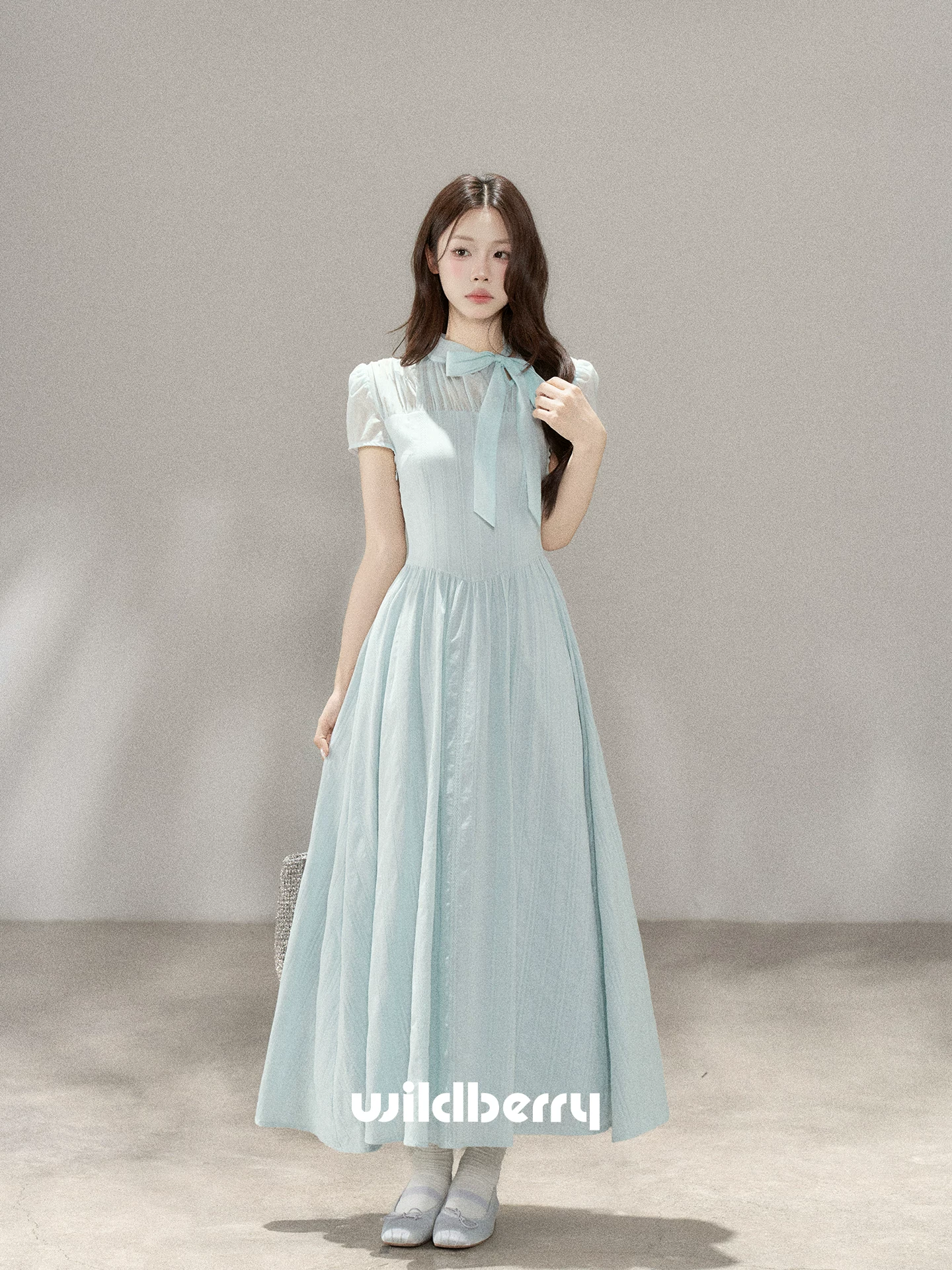 Wildberry 半袖 ロングワンピース