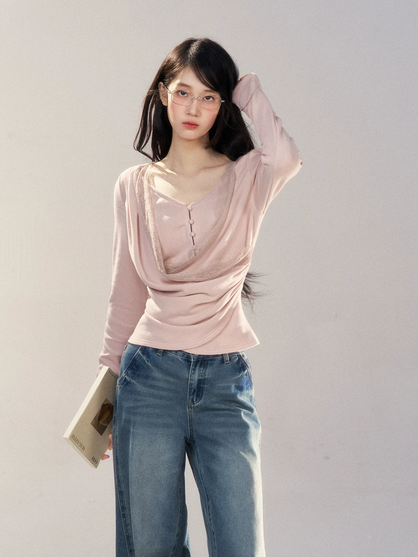Wildberry デザイン ニットトップス