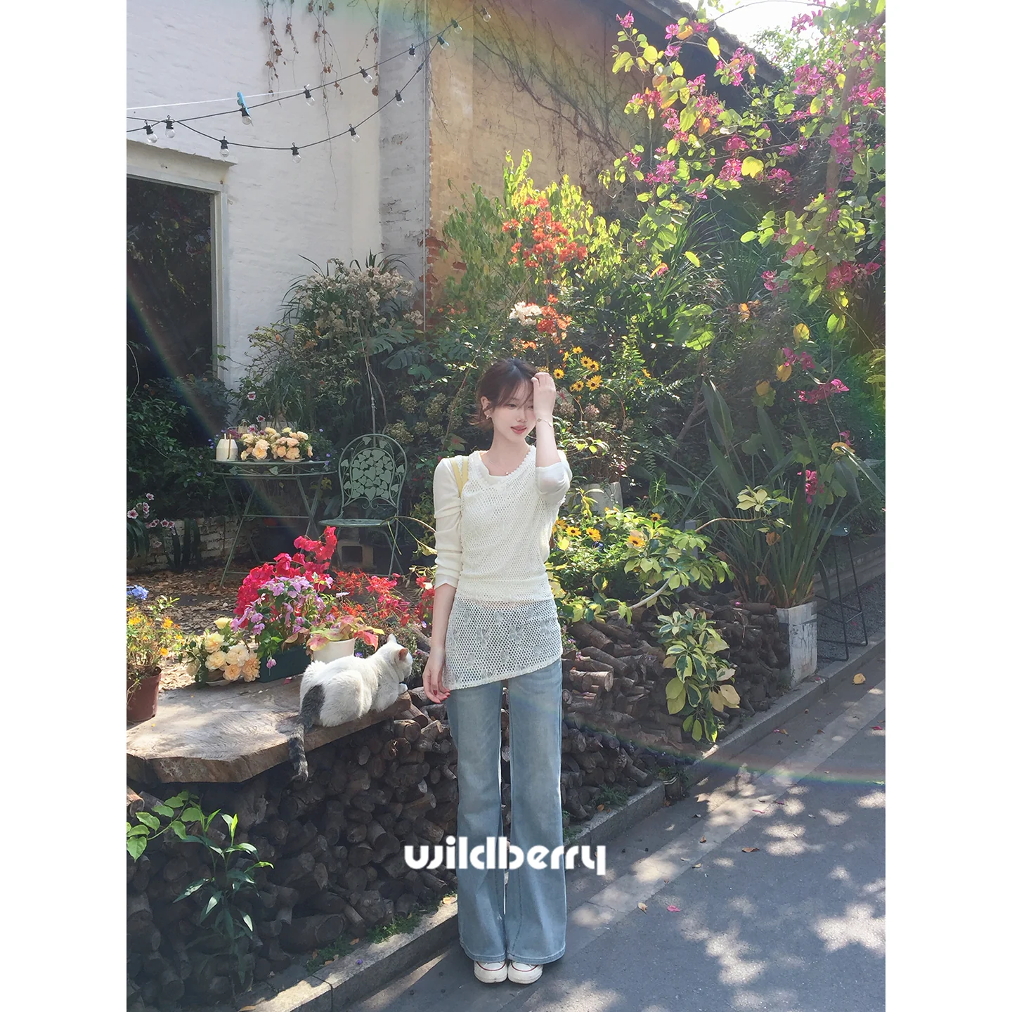 Wildberry ブルー フレアデニム