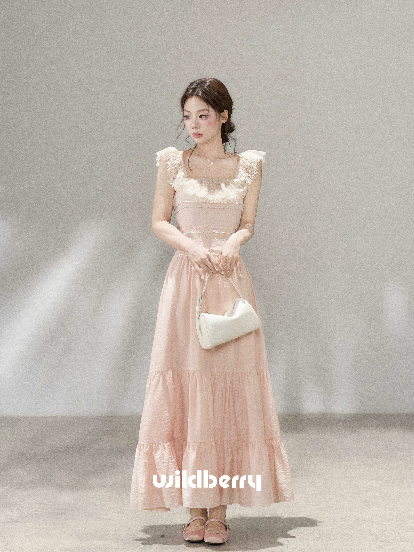 Wildberry ウエストシェイプ ロングワンピース