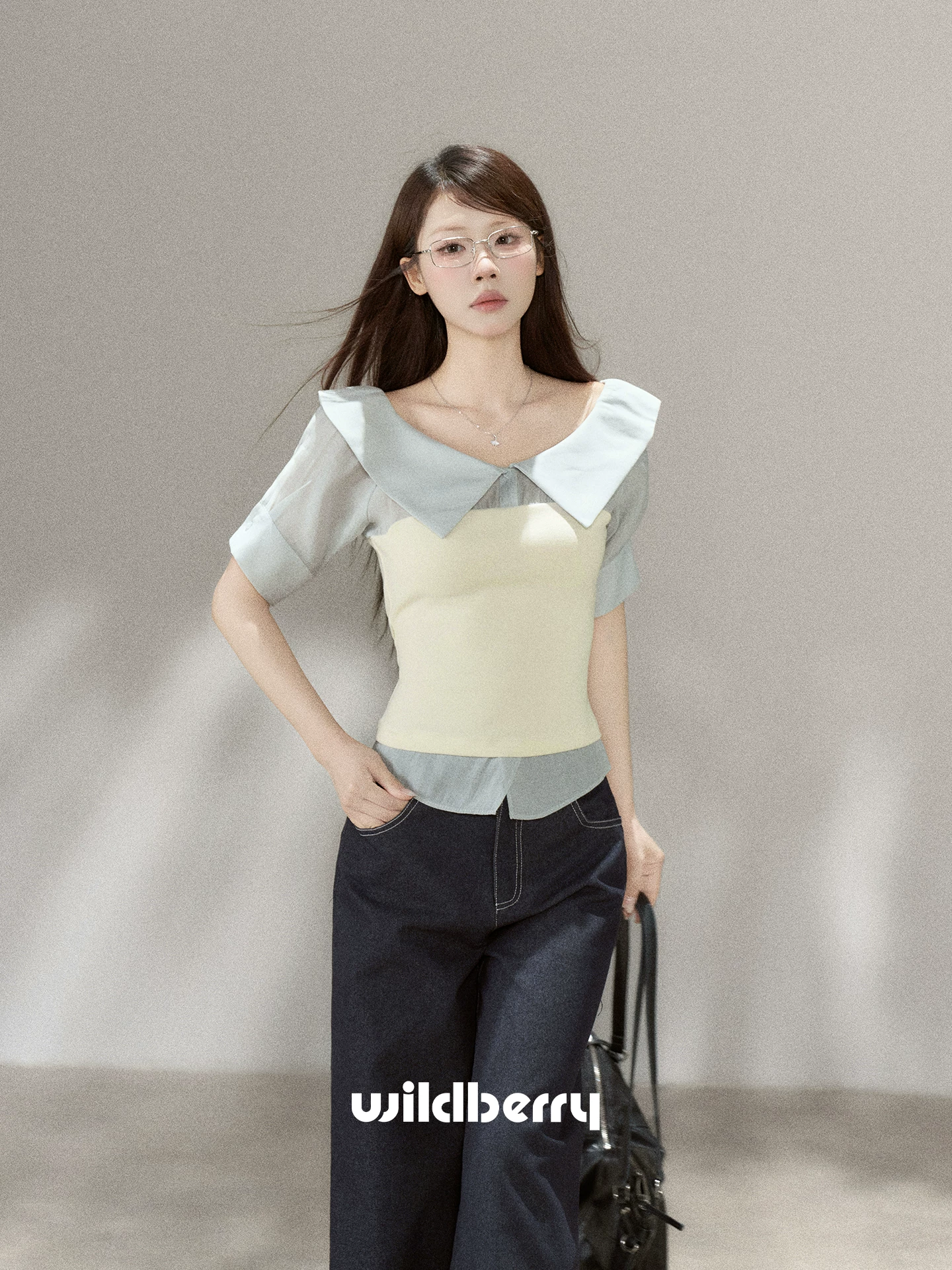 Wildberry 重ね着風 ブラウス