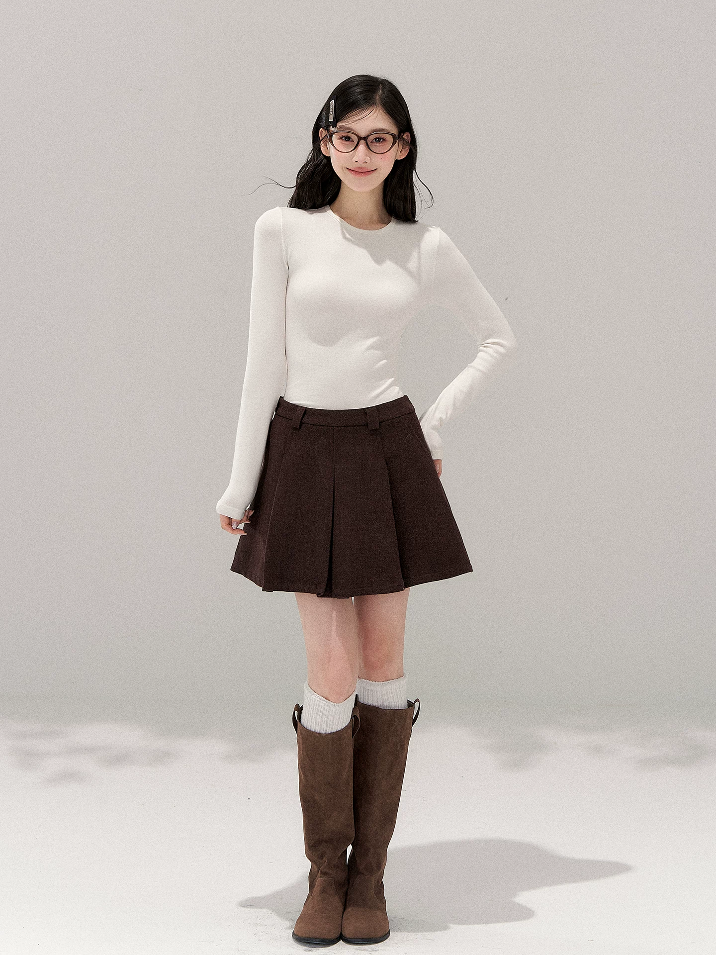 Wildberry Aライン プリーツミニスカート