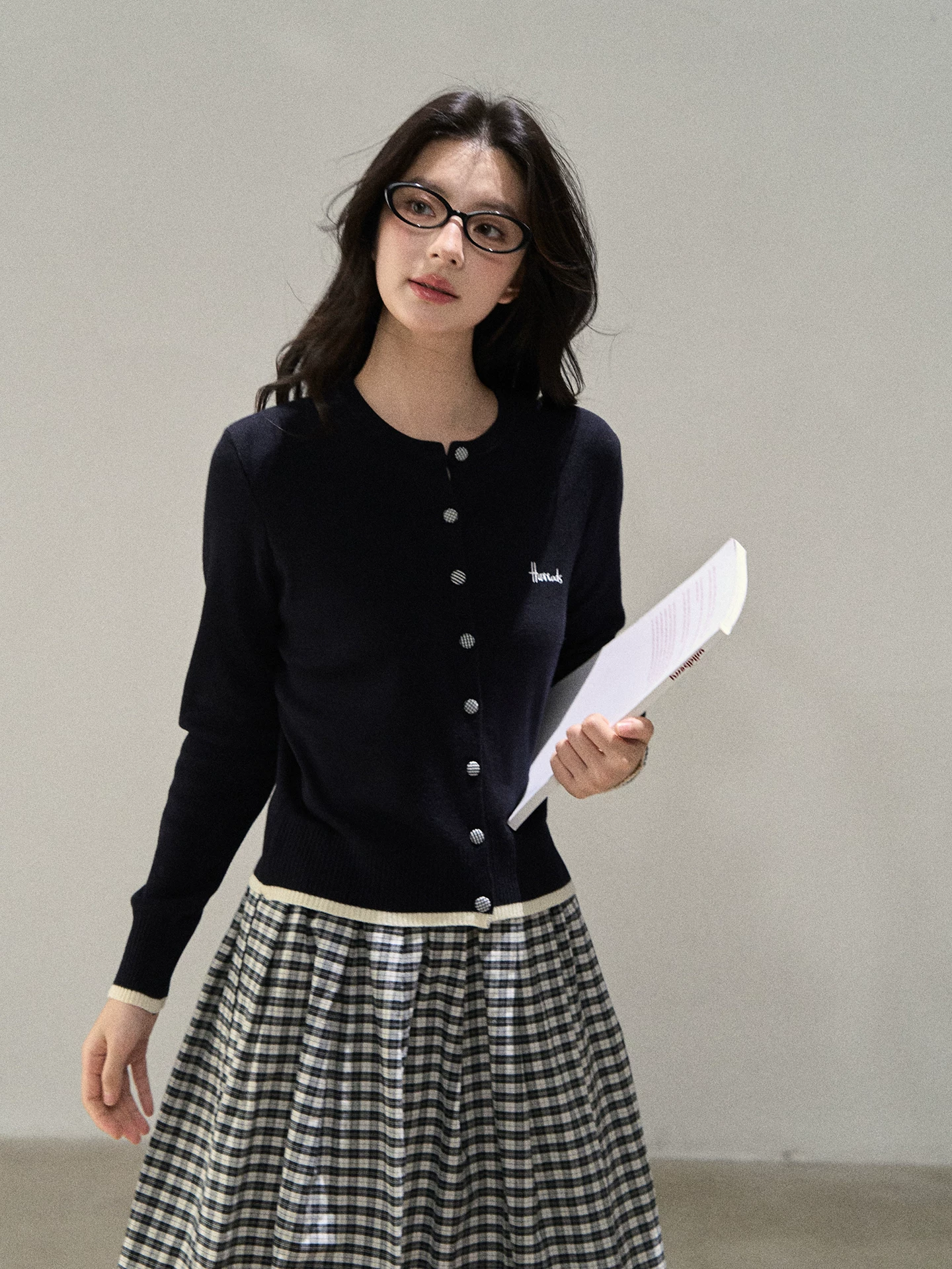 Wildberry 長袖 ニットカーディガン