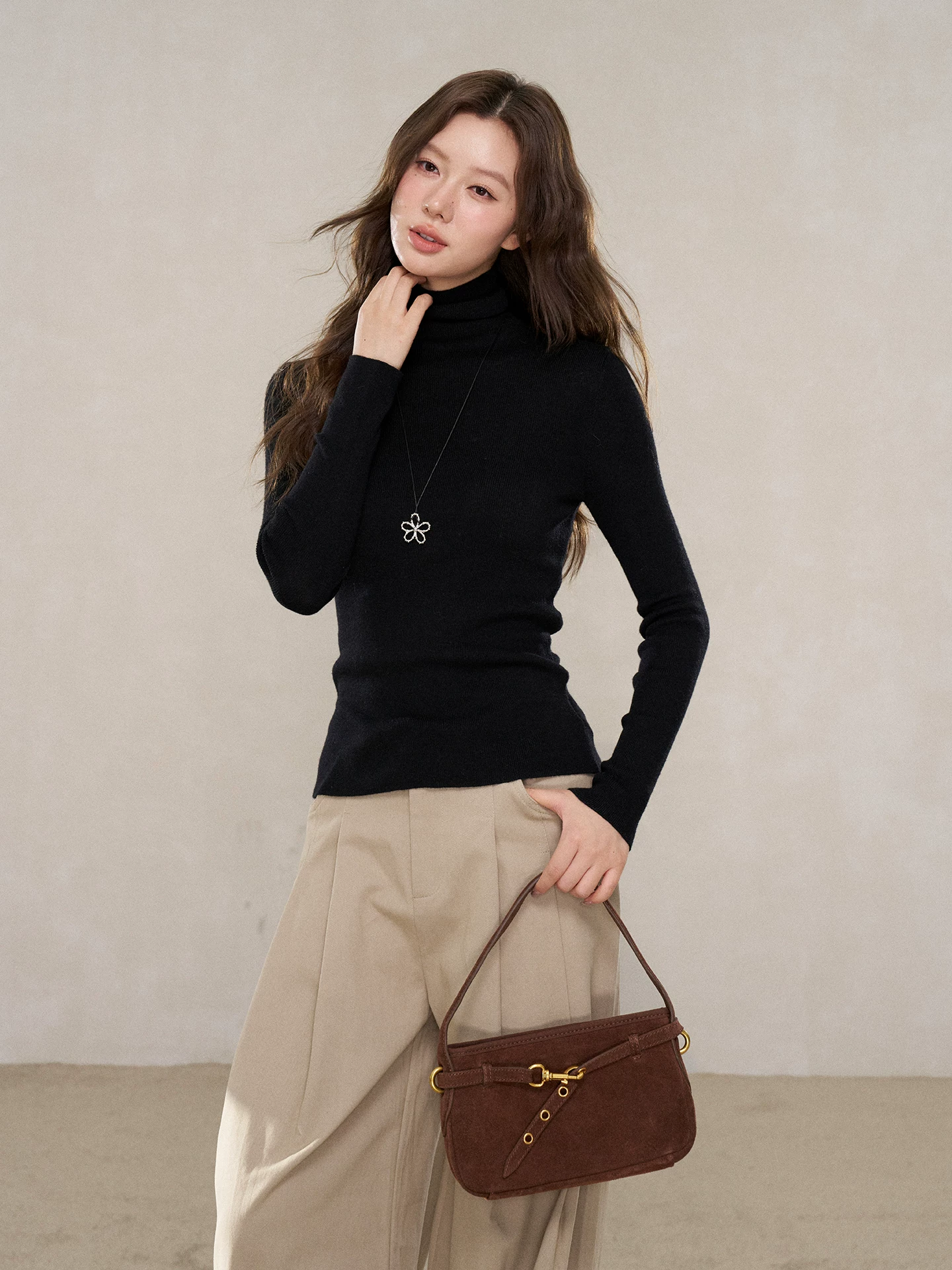 Wildberry フィット 長袖ニットインナー