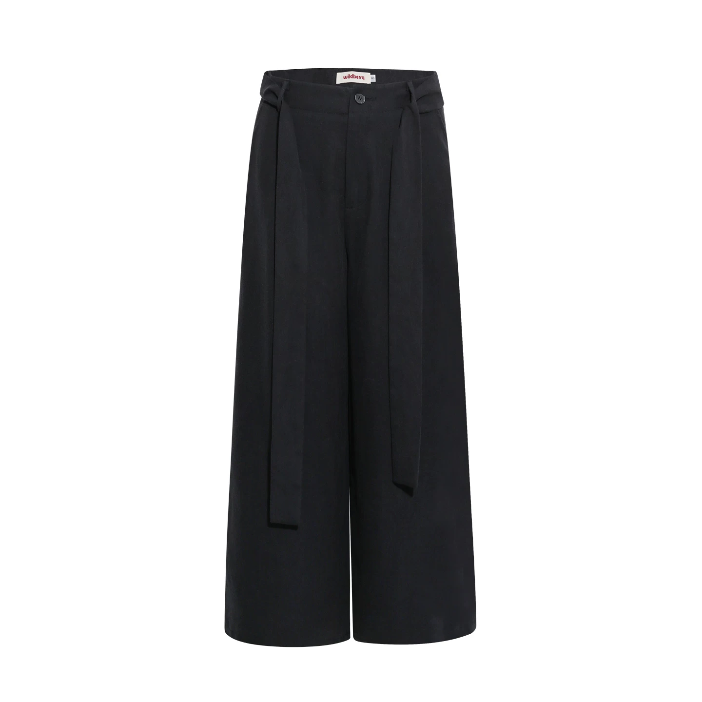 Wildberry ブラック ハイウエストワイドパンツ