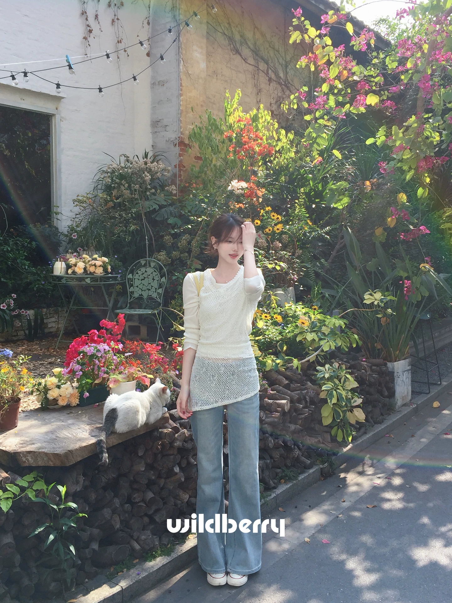 Wildberry ブルー フレアデニム