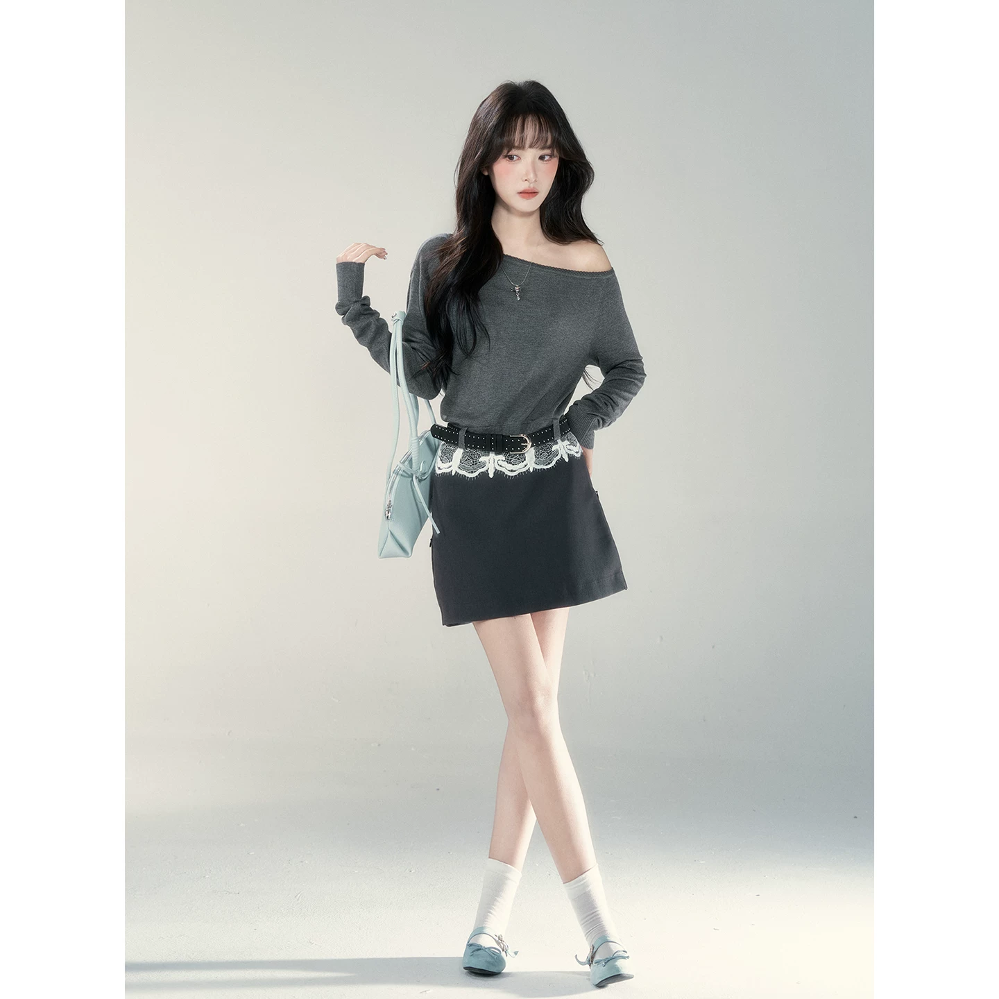 Wildberry Aライン ハイウエストタイトスカート