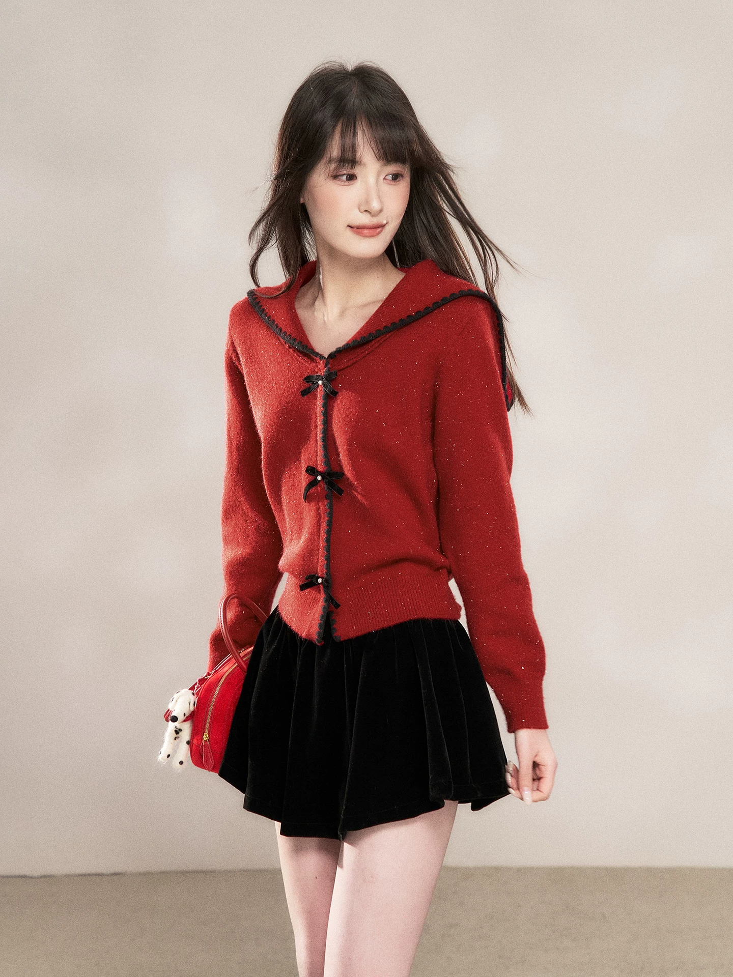 Wildberry リボンデザイン ニット