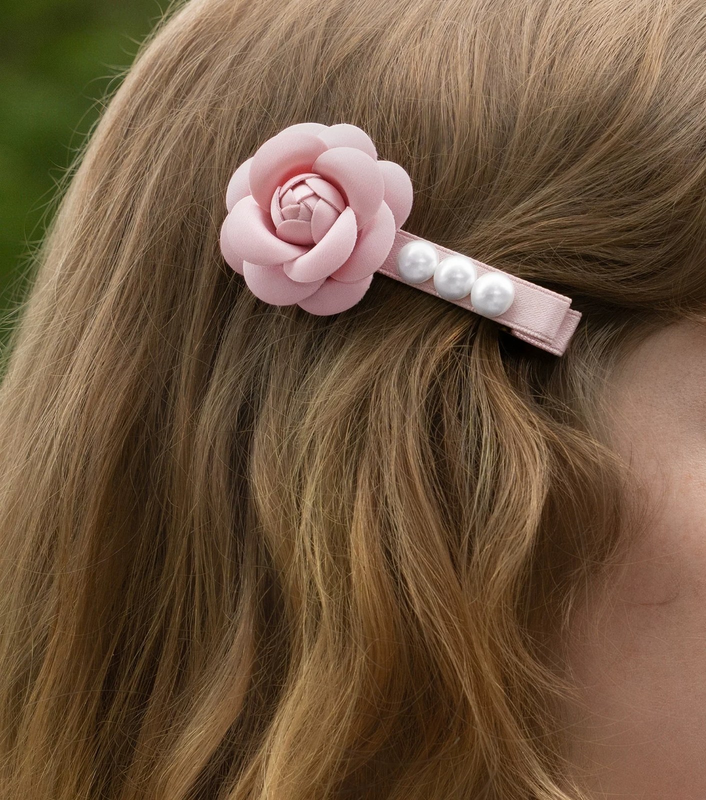 カメリアブーケ ヘアクリップ
